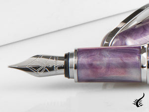 Stylo plume Visconti Breeze Plum, résine injectée, violet, KP08-06-FP