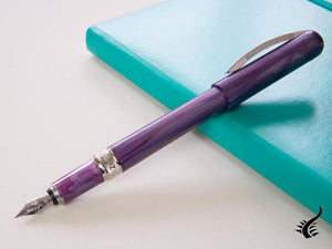 Stylo plume Visconti Breeze Plum, résine injectée, violet, KP08-06-FP