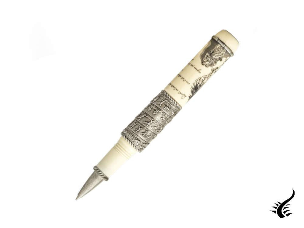 Visconti Dante Alighieri Rollerball pen, Ivory, Limited Edition, KP98-01-RB