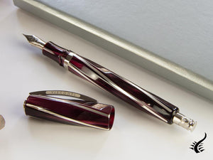 Visconti Divina Elegance Bordeaux Fountain Pen, Resin, KP18-08-FP