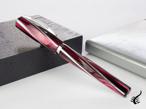 Stylo roller Visconti Divina Elegance Bordeaux, résine acrylique, KP18-08-RB