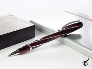 Stylo roller Visconti Divina Elegance Bordeaux, résine acrylique, KP18-08-RB