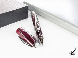 Stylo roller Visconti Divina Elegance Bordeaux, résine acrylique, KP18-08-RB