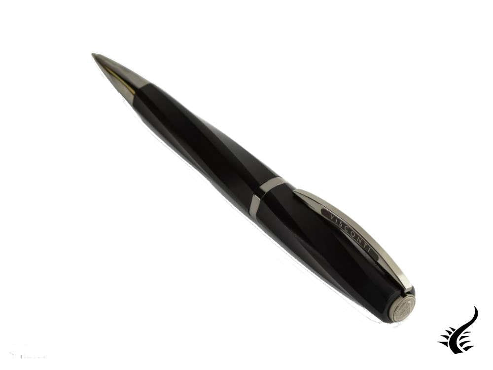 Visconti Divina Matte Ballpoint pen, Resin, Black, Ruthenium trim, KP18-09-BP