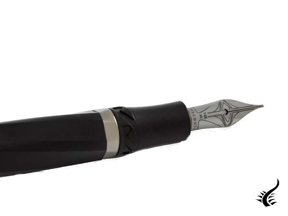 Visconti Divina Matte Fountain Pen, Acrylic Resin, Black, KP18-09-FP