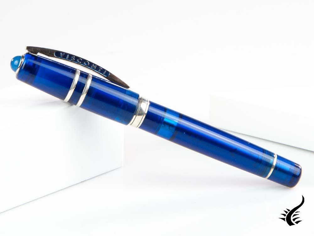 Visconti HS Demo Stones Sapphire Rollerball, Resin, Palladium, KP15-16-RB