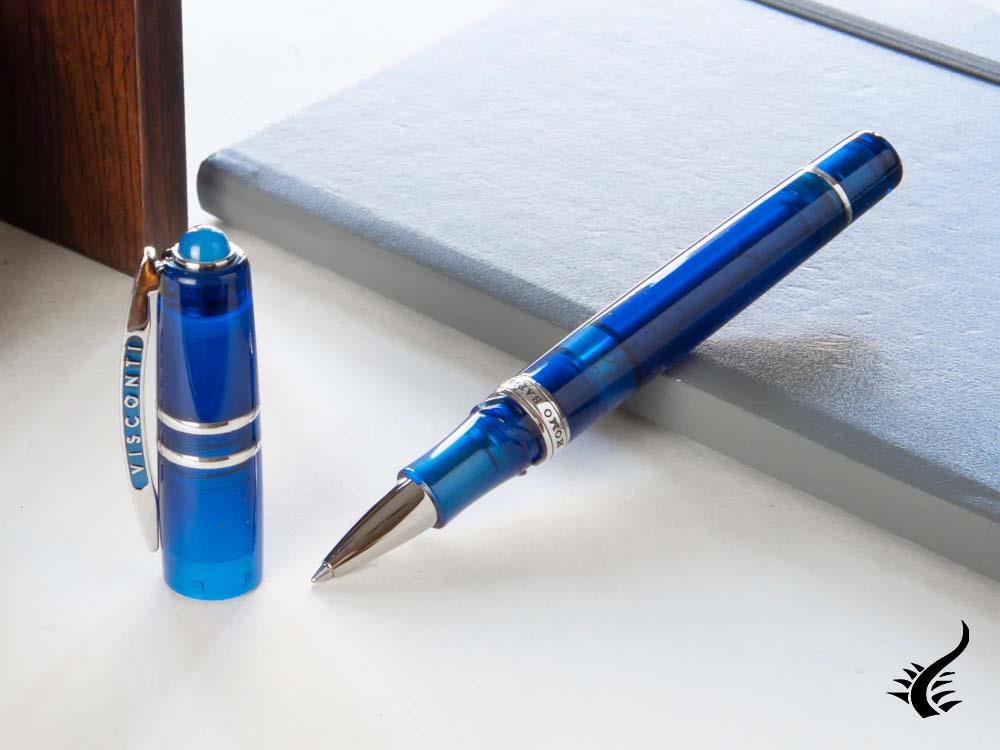 Visconti HS Demo Stones Sapphire Rollerball, Resin, Palladium, KP15-16-RB