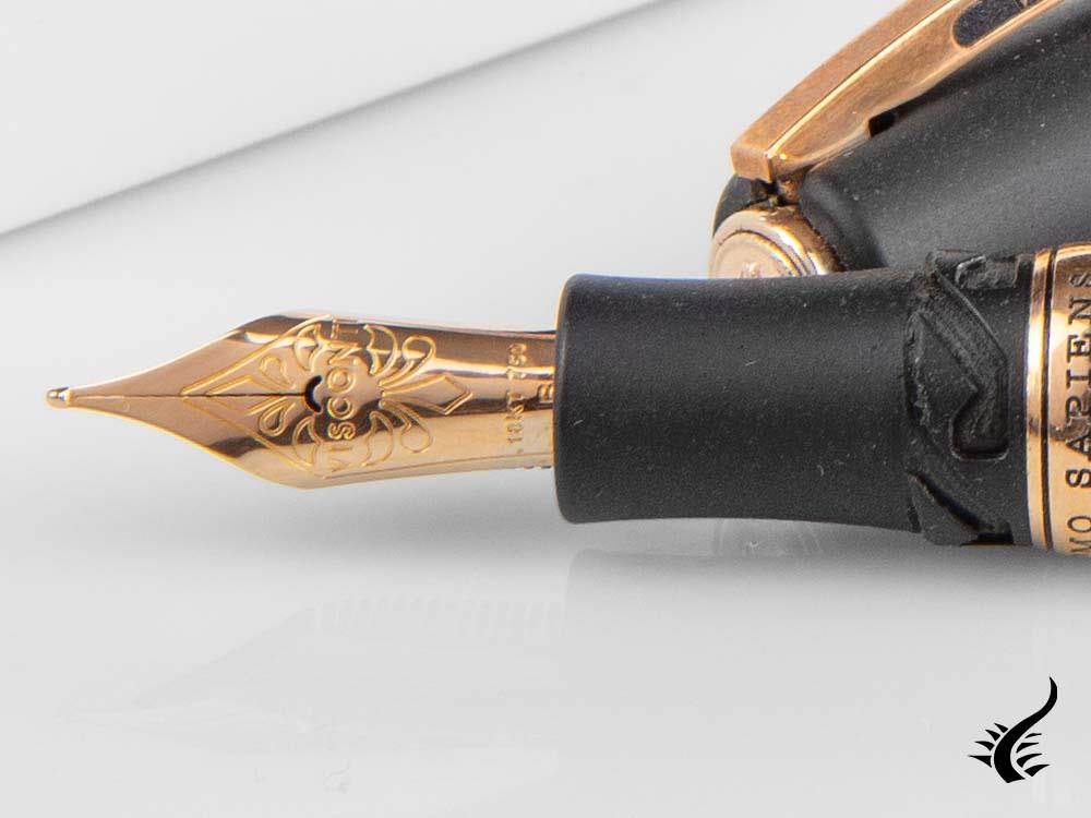 Visconti Homo Sapiens Basaltic Lava Bronze Fountain Pen, KP15-07-FP