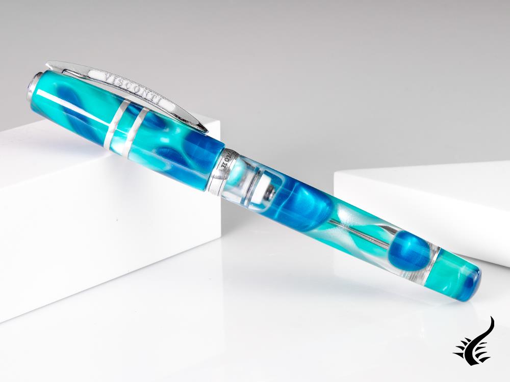 Visconti Homo Sapiens Blue Lagoon Fountain Pen, Limited Ed, KP15-14-FP