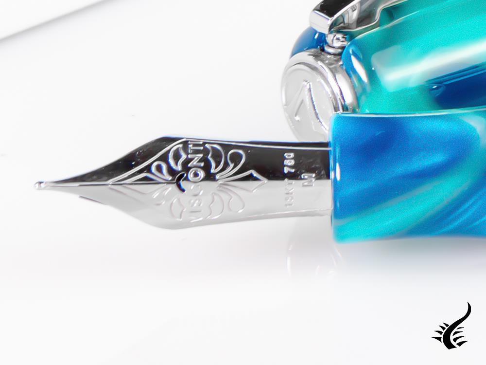 Visconti Homo Sapiens Blue Lagoon Fountain Pen, Limited Ed, KP15-14-FP