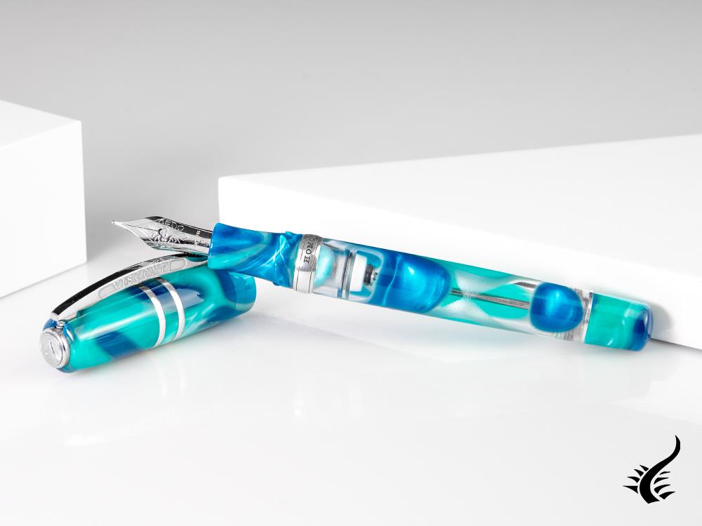 Visconti Homo Sapiens Blue Lagoon Fountain Pen, Limited Ed, KP15-14-FP