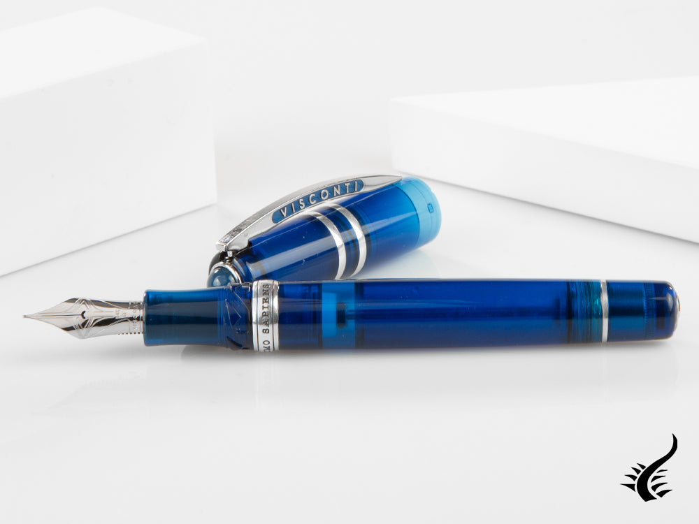 Visconti Homo Sapiens Demo Stones Sapphire Fountain Pen, KP15-16-FP