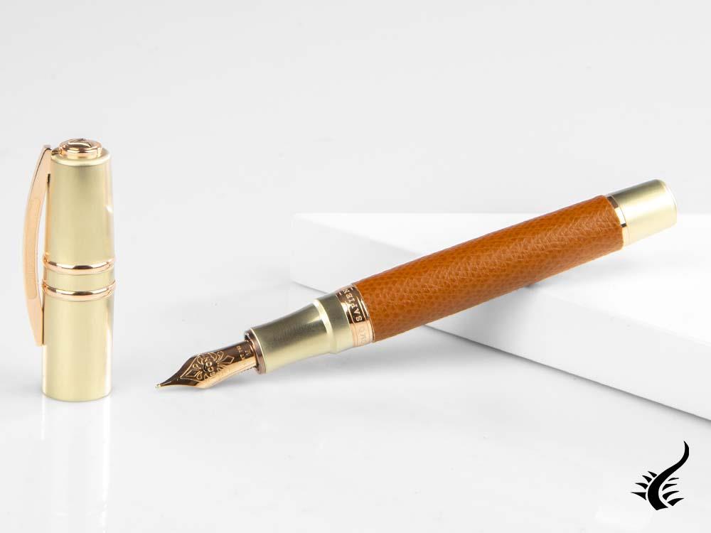 Visconti Homo Sapiens Dual Touch Cognac Fountain Pen, KP15-22-FP