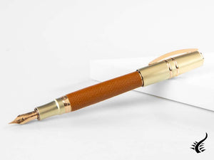 Visconti Homo Sapiens Dual Touch Cognac Fountain Pen, KP15-22-FP