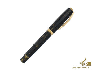 Visconti Medici Golden Black Fountain Pen, Black, Gold, KP17-07-FP