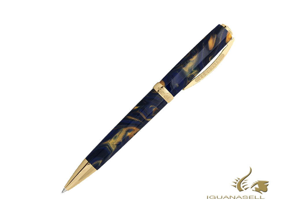 Visconti Medici Golden Blue Ballpoint pen, Blue, gold plated,  KP17-05-BP