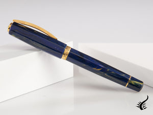 Stylo plume Visconti Medici Golden Blue, bleu, or, KP17-05-FP