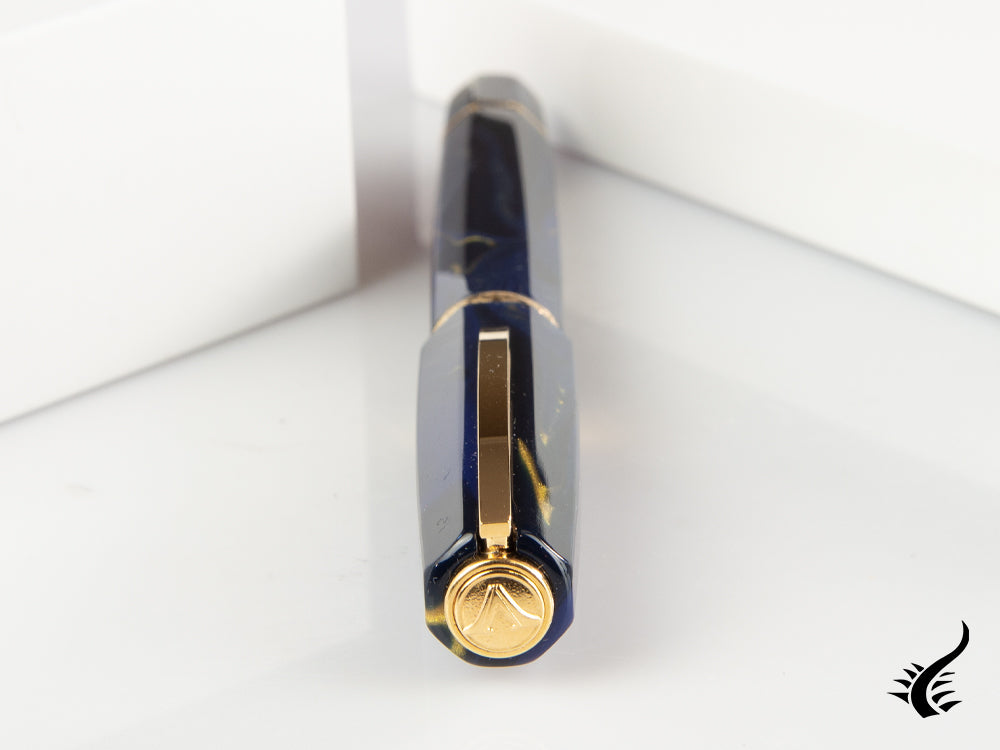 Visconti Medici Golden Blue Fountain Pen, Blue, Gold, KP17-05-FP