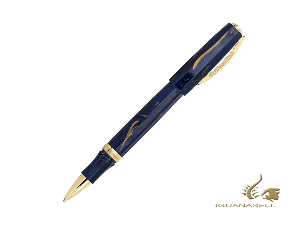 Visconti Medici Golden Blue Rollerball pen, Blue, gold plated, KP17-05-RB