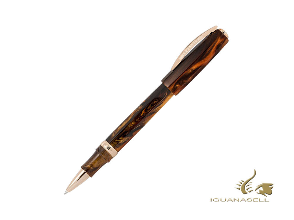 Visconti Medici Rollerball pen, Acrylic, Rose Gold Trim, Oversize, KP17-03-RB