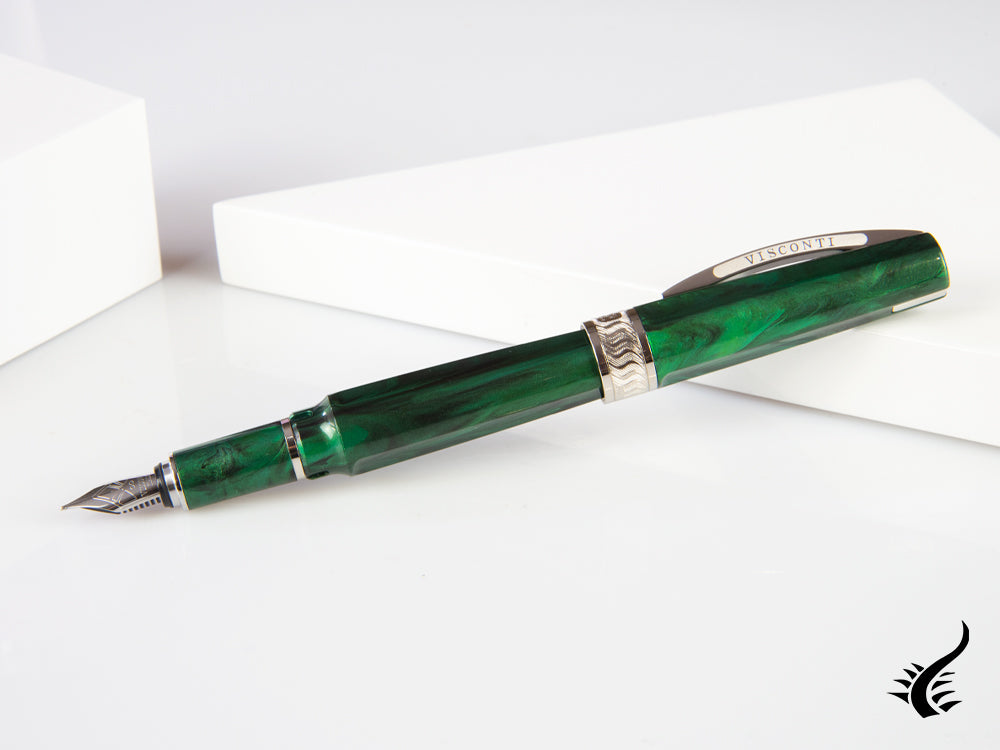 Stylo plume Visconti Mirage Emerald, résine injectée, KP09-05-FP