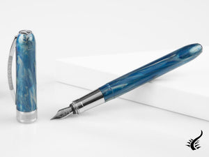 Visconti Rembrandt Blue Fog Fountain Pen, Resin, Blue, KP10-09-FP