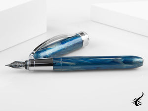 Visconti Rembrandt Blue Fog Fountain Pen, Resin, Blue, KP10-09-FP