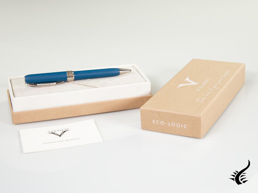 Stylo à bille Visconti Rembrandt Eco-Logic, Bioplastique, Bleu, KP10-10-02-BP