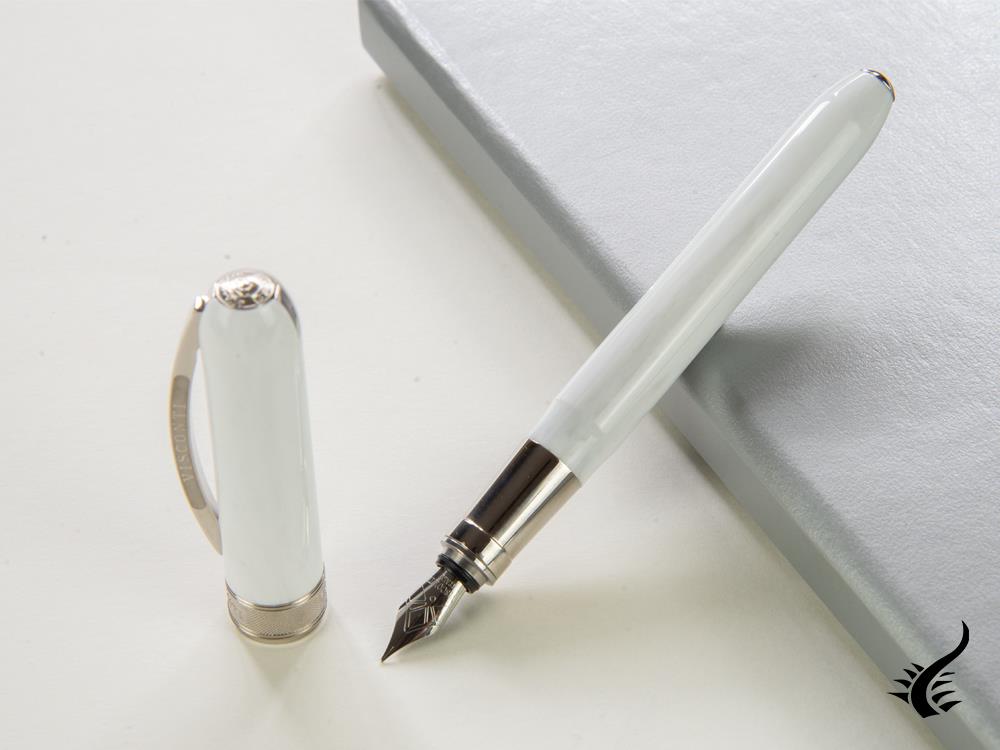 Visconti Rembrandt Fountain Pen, Acrylic Resin, White, KP10-06-FP