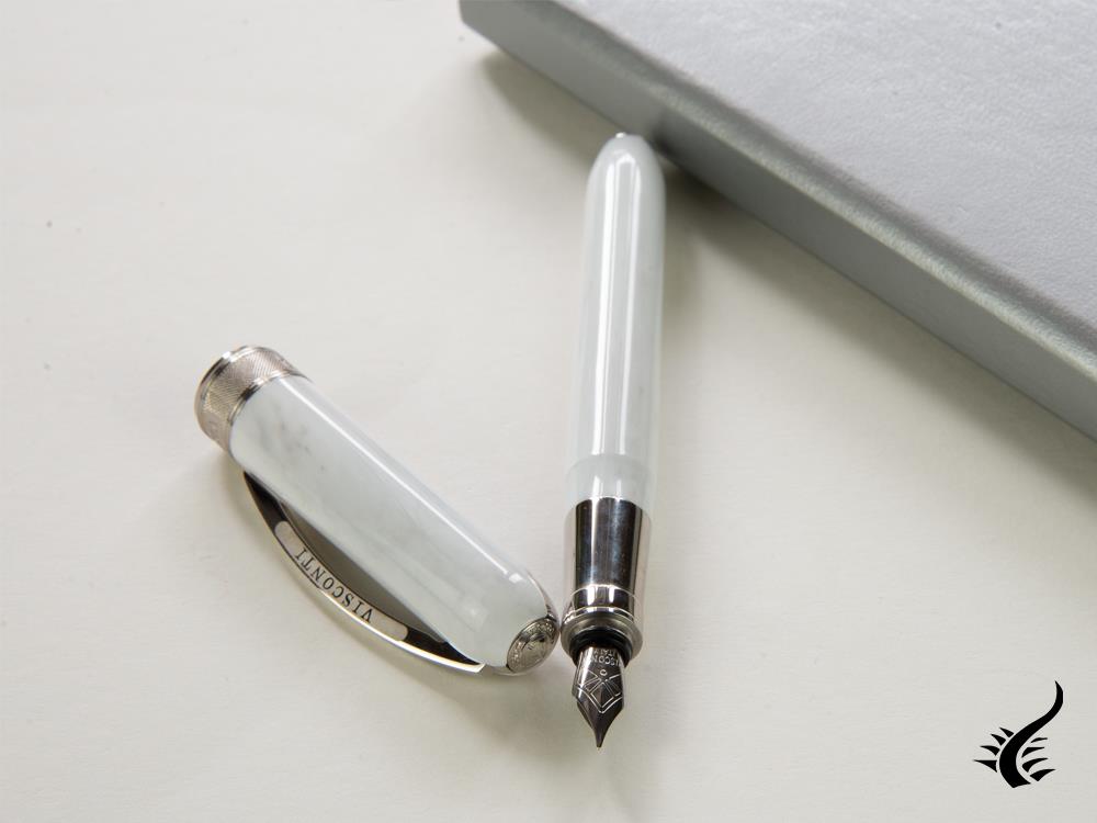 Visconti Rembrandt Fountain Pen, Acrylic Resin, White, KP10-06-FP