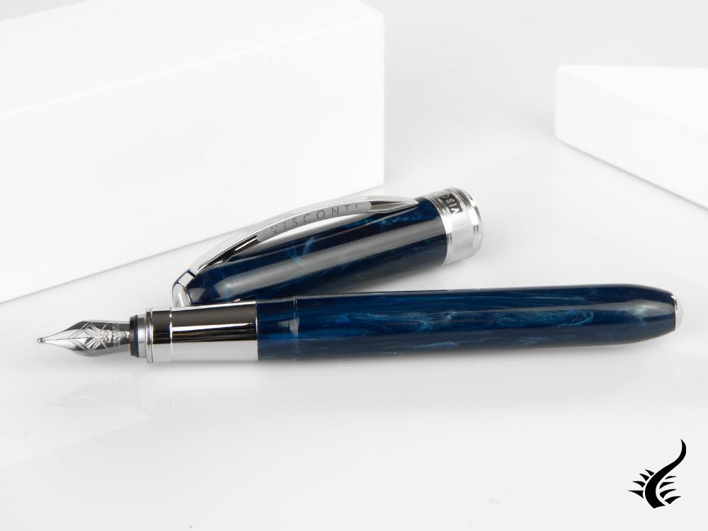 Stylo plume Visconti Rembrandt, résine, bleu, KP10-02-FP