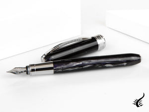 Visconti Rembrandt Fountain Pen, Resin, Palladium, Black, KP10-01-FP