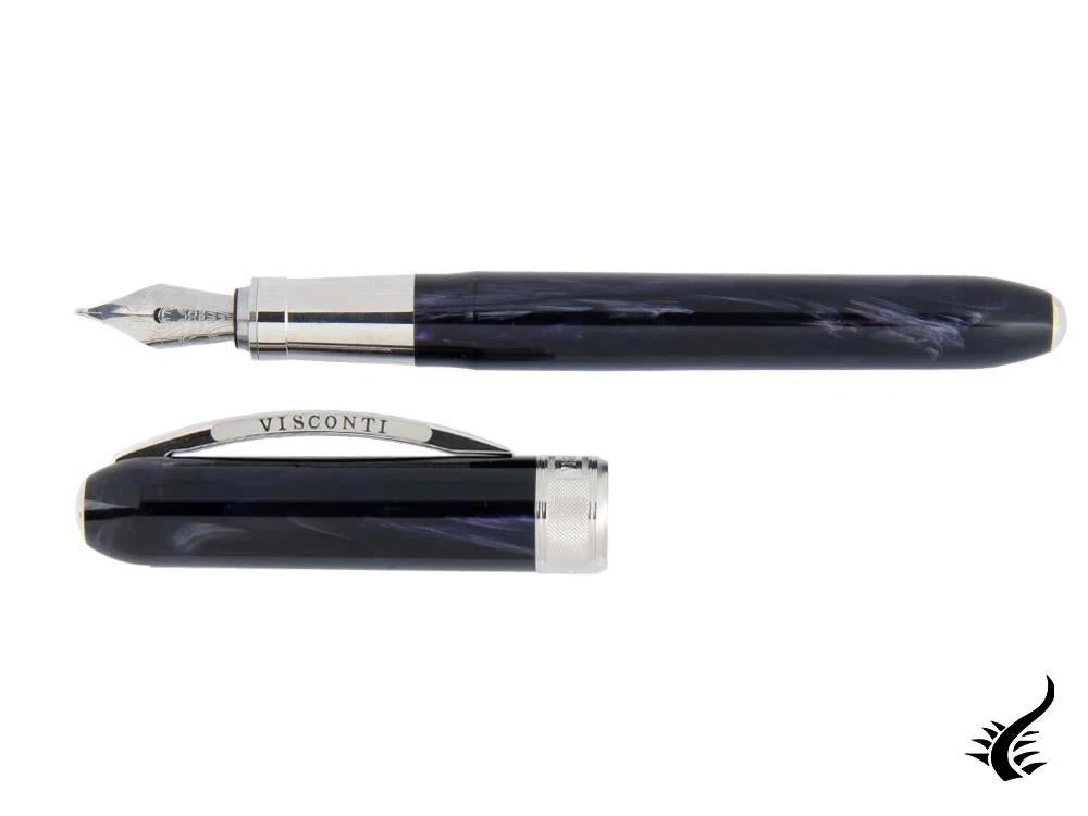 Visconti Rembrandt Fountain Pen, Resin, Palladium, Black, KP10-01-FP