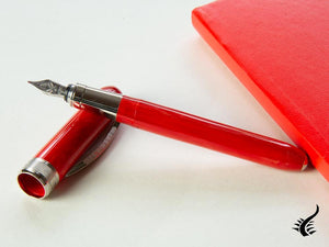 Visconti Rembrandt Fountain Pen, Resin, Palladium trim, Red, KP10-03-FP