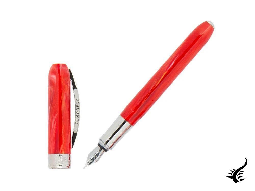 Visconti Rembrandt Fountain Pen, Resin, Palladium trim, Red, KP10-03-FP