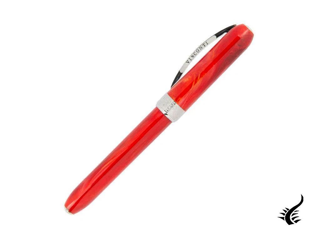 Stylo plume Visconti Rembrandt, résine, attributs palladiés, rouge, KP10-03-FP