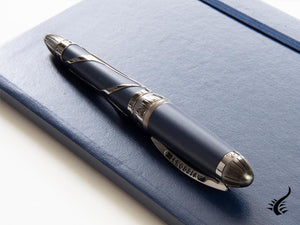 Visconti Torpedo Fountain Pen, Carbon, Ruthenium, Limited Ed, KP22-02-FP