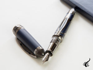 Stylo plume Visconti Torpedo, carbone, ruthénium, édition limitée, KP22-02-FP