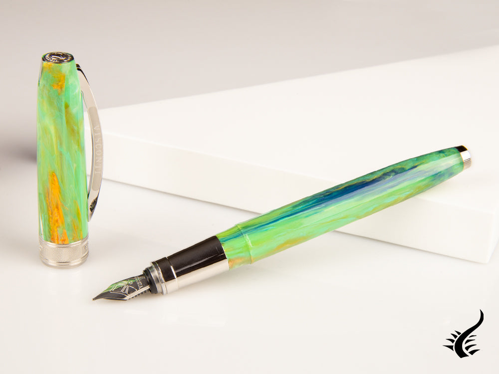 Visconti Van Gogh Irises Fountain Pen, Resin, Palladium trim, KP12-03-FP