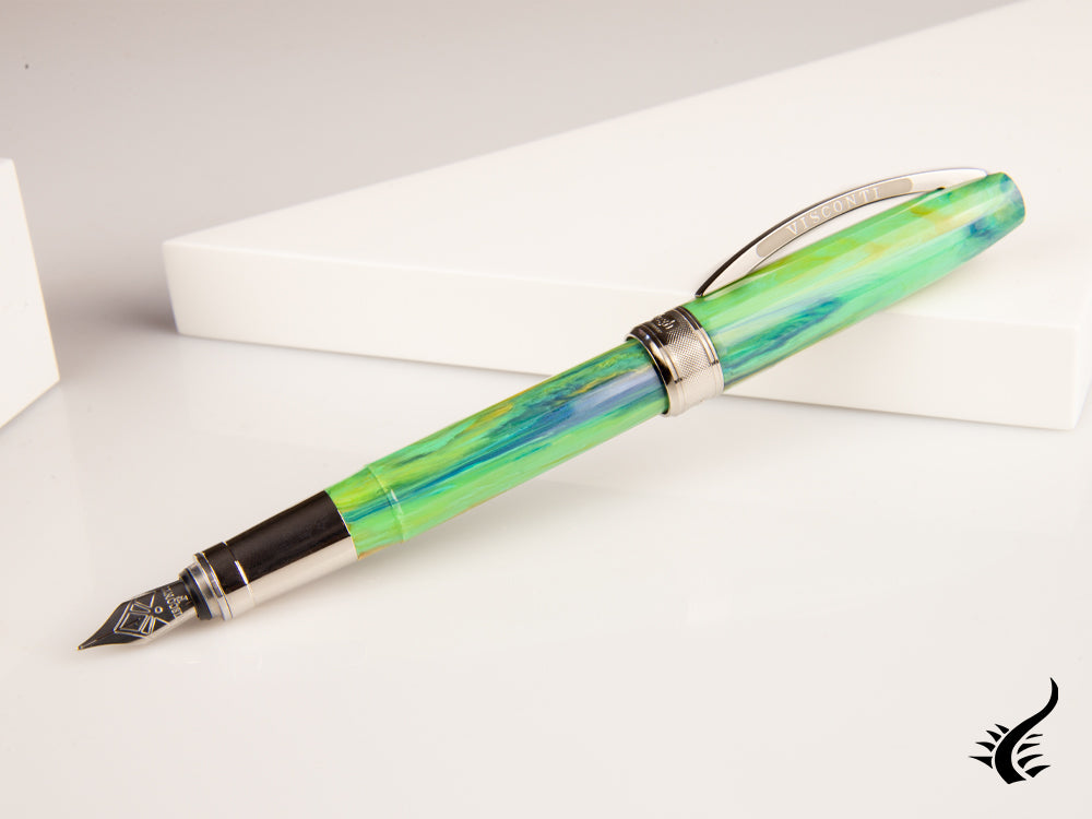 Visconti Van Gogh Irises Fountain Pen, Resin, Palladium trim, KP12-03-FP