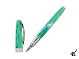 Visconti Van Gogh Irises Fountain Pen, Resin, Palladium trim, KP12-03-FP