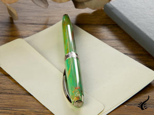 Visconti Van Gogh Irises Rollerball pen, Resin, Palladium trim, Green KP12-03-RB