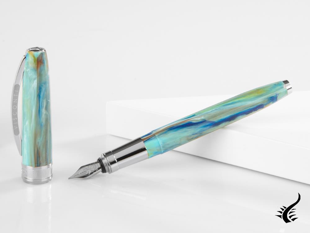 Visconti Van Gogh Portrait in Blu Fountain Pen, Resin, KP12-01-FP