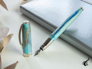 Visconti Van Gogh Portrait in Blu Fountain Pen, Resin, KP12-01-FP