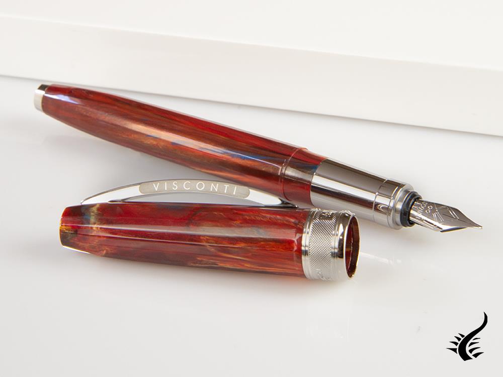 Visconti Van Gogh Red Vineyards Fountain Pen, Palladium, KP12-09-FP