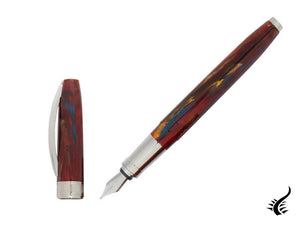 Visconti Van Gogh Red Vineyards Fountain Pen, Palladium, KP12-09-FP