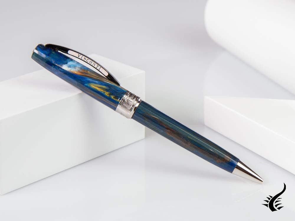 Stylo à bille Visconti Van Gogh Starry Night, Résine, Bleu, KP12-04-BP