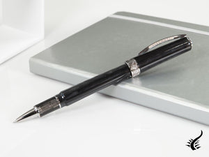 Stylo roller Visconti Voyager 2020 Black Star, Palladium, Noir, KP33-01-RB