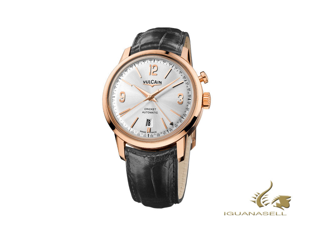 Vulcain 50s Presidents Tradition Automatic Watch, V-21, Pink Gold, 210550.279L