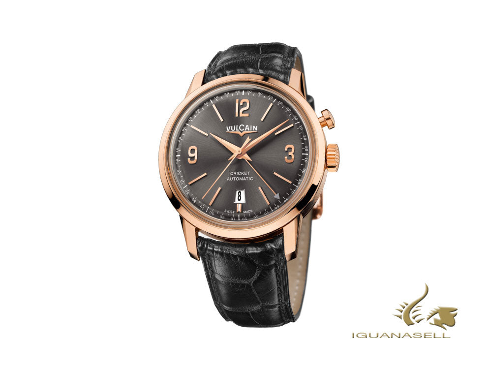 Vulcain 50s Presidents Tradition Automatic Watch, V-21, Pink Gold, 210550.280L